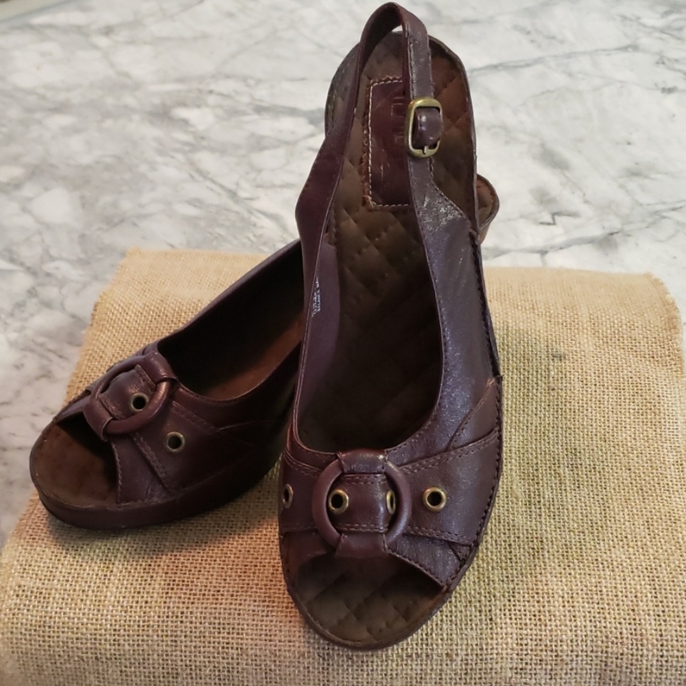 Burgandy Indigo Heels